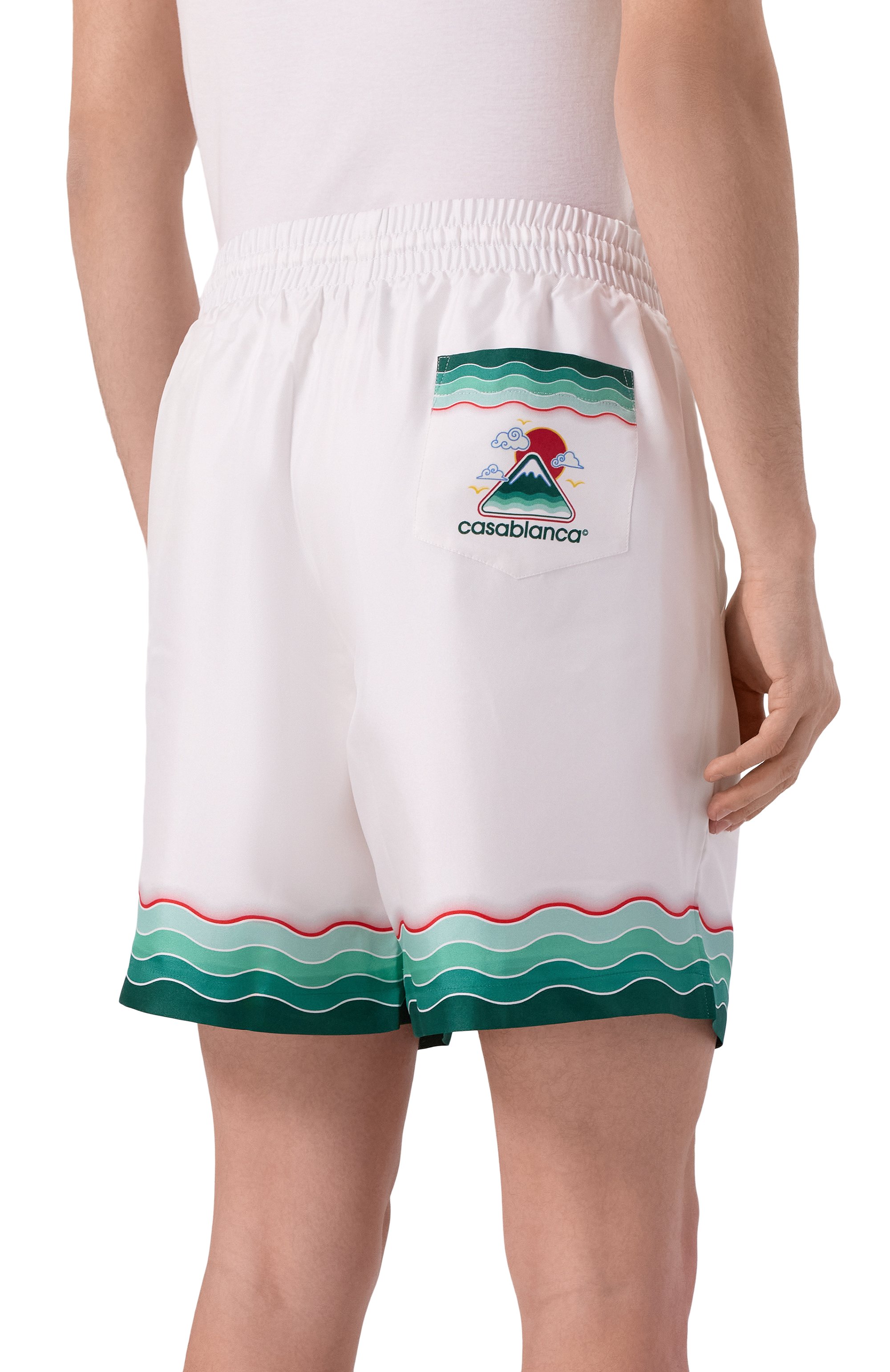 Шелковые шорты CASABLANCA, арт. MPF25-TR-012-03, фото 4