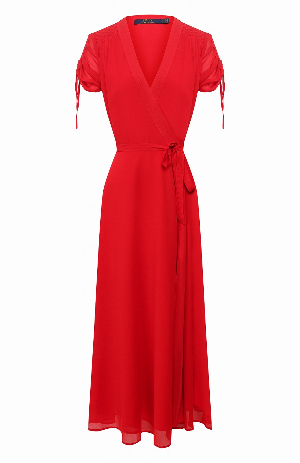 Платье-миди POLO RALPH LAUREN красного цвета по цене 31350 руб., арт. 211800190, фото 1 Платье-миди POLO RALPH LAUREN, арт. 211800190, фото 1