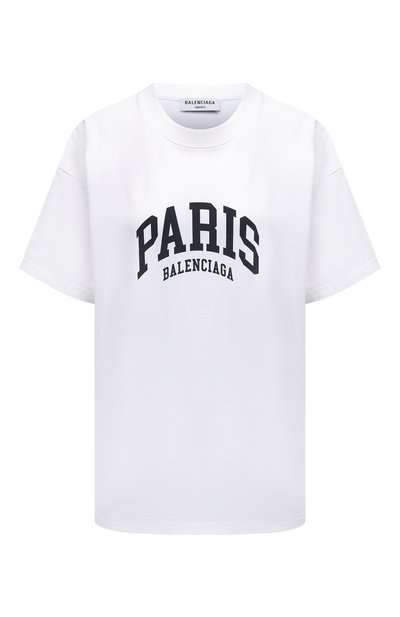 Женская хлопковая футболка BALENCIAGA, арт. 612965/TLVL7