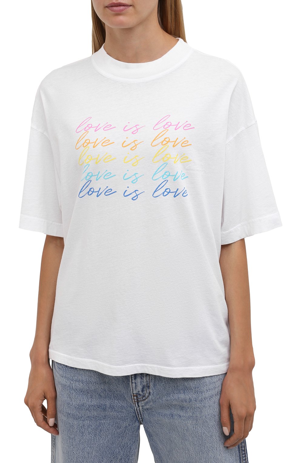 Хлопковая футболка ELECTRIC AND ROSE, арт. LFTP24-L0VE IS L0VE, фото 3