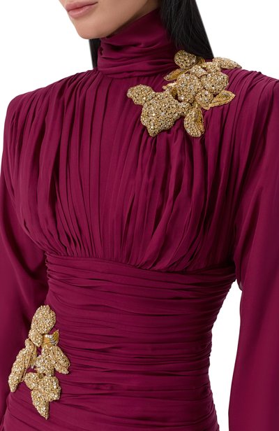 Шелковое платье ZUHAIR MURAD, арт. PDR26028/CHSI028, фото 4