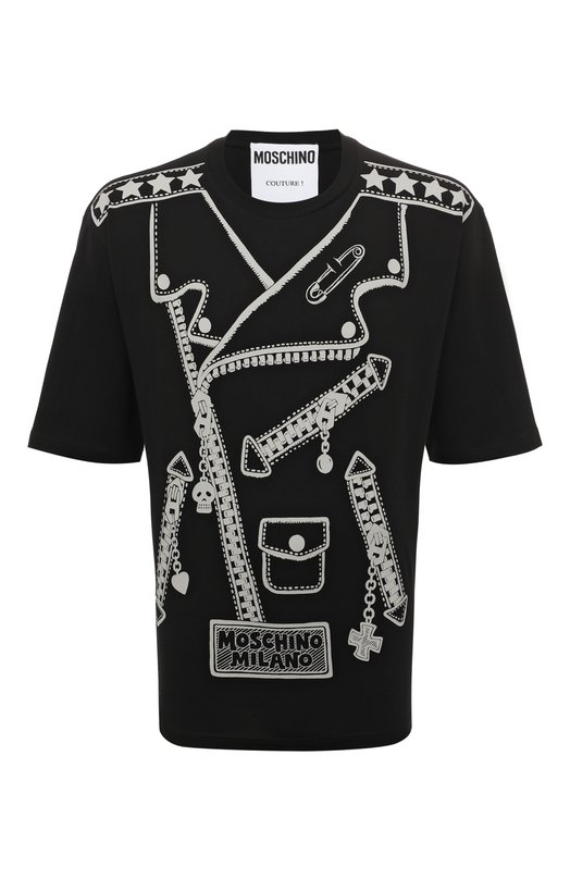 

Хлопковая футболка Moschino, Чёрный