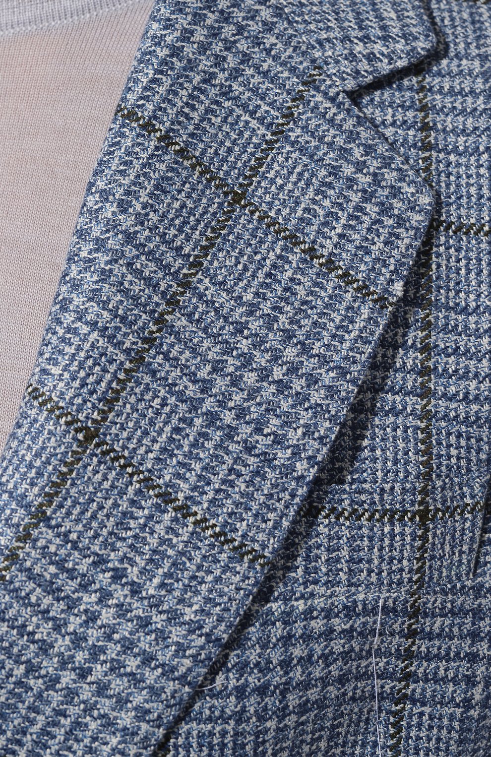 Жакет из шерсти и льна MVST голубого цвета по цене 196000 руб., арт. SDG200/S0621607, фото 5 Жакет из шерсти и льна MVST, арт. SDG200/S0621607, фото 5