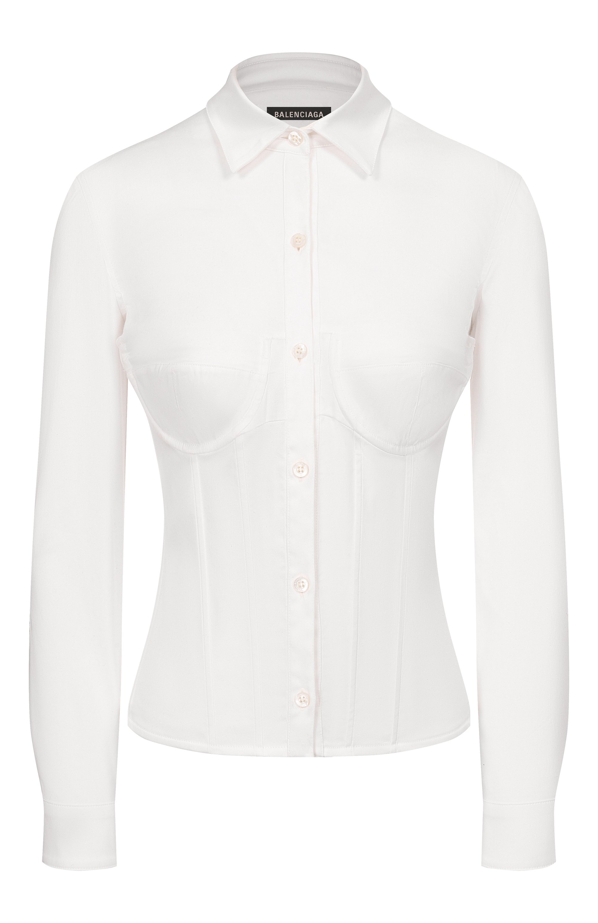 Хлопковая рубашка BALENCIAGA, арт. 850782/TSM19, фот�о 1
