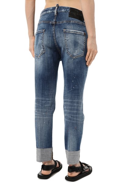Джинсы DSQUARED2 синего цвета по цене 81900 руб., арт. S80LA0047/S30342, фото 4 Джинсы DSQUARED2, арт. S80LA0047/S30342, фото 4