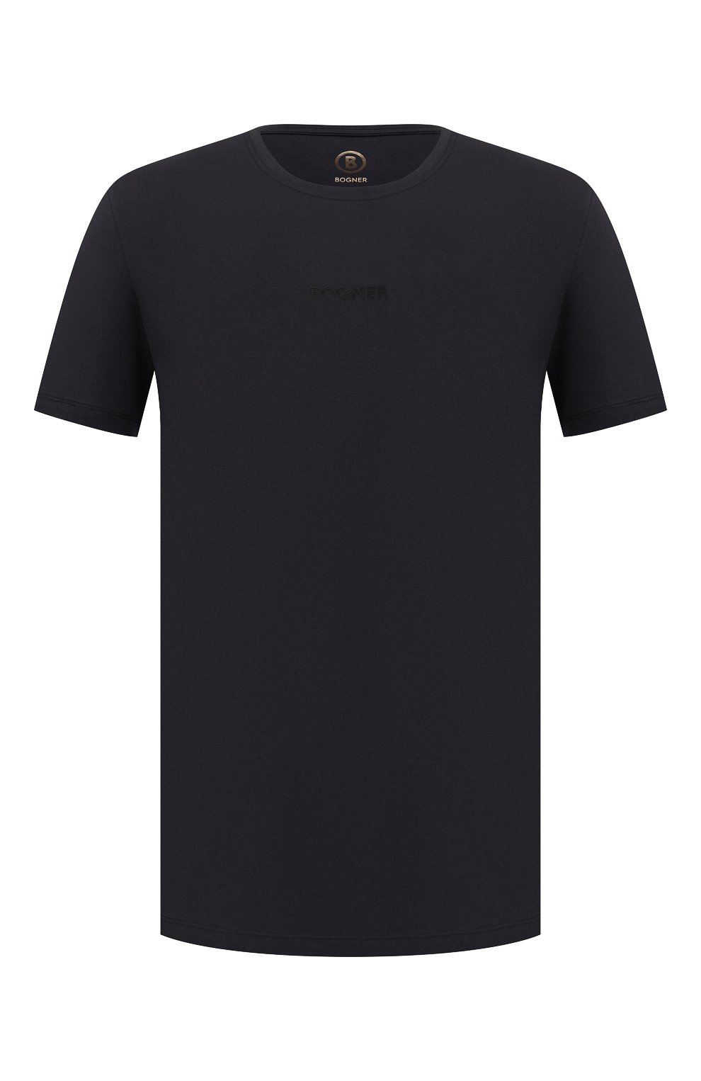 Хлопковая футболка BOGNER темно-синего цвета по цене 12800 руб., арт. 58546604, фото 1 Хлопковая футболка BOGNER, арт. 58546604, фото 1