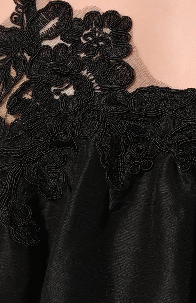 Платье изо льна и шелка MAURIZIO черного цвета по цене 55750 руб., арт. MZS4W06461077N, фото 5 Платье изо льна и шелка MAURIZIO, арт. MZS4W06461077N, фото 5