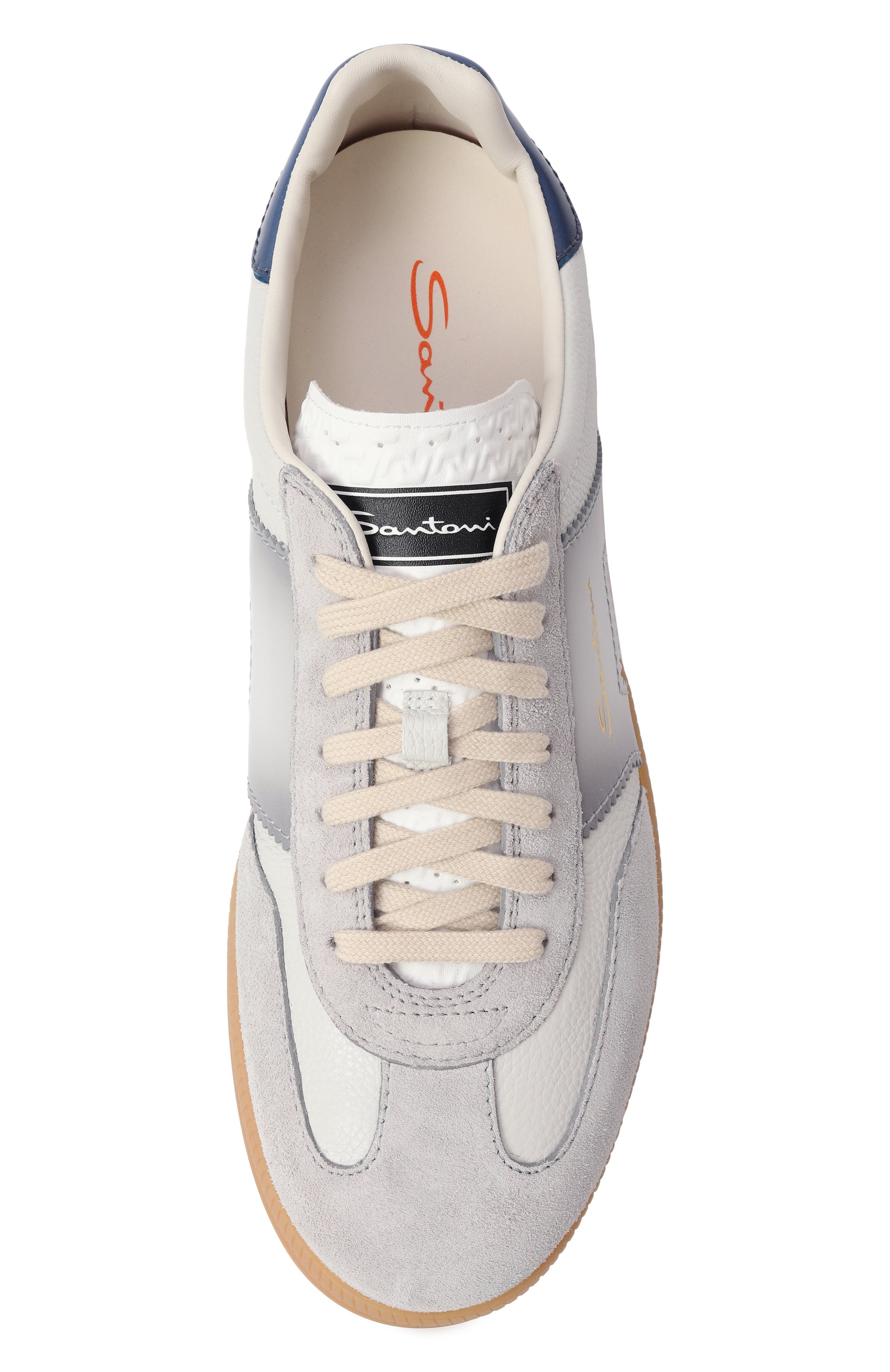 Кожаные кеды dbs oly SANTONI, арт. MBPG21965FARCN0C, фото 6