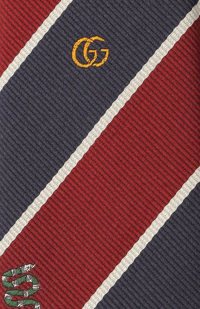 Шелковый галстук GUCCI, арт. 545077/4E002, фото 3