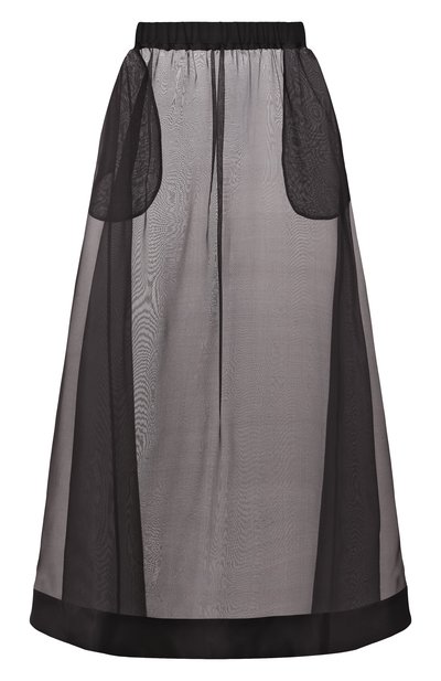 Юбка из шелка и хлопка MIDGARD PARIS, арт. SK8-SK-BK, фото 1