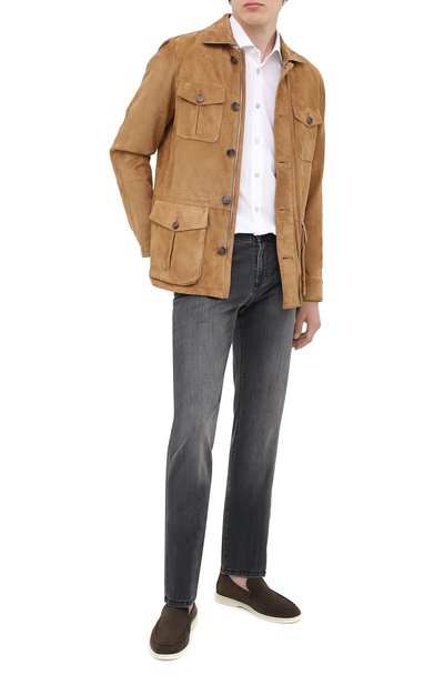 Кожаные лоферы summer walk LORO PIANA, арт. FAL2897, фото 2