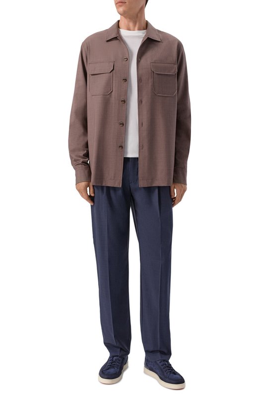 Шерстяные брюки Capobianco 20M808.UN00. Синий  20M808.UN00. Фото 2