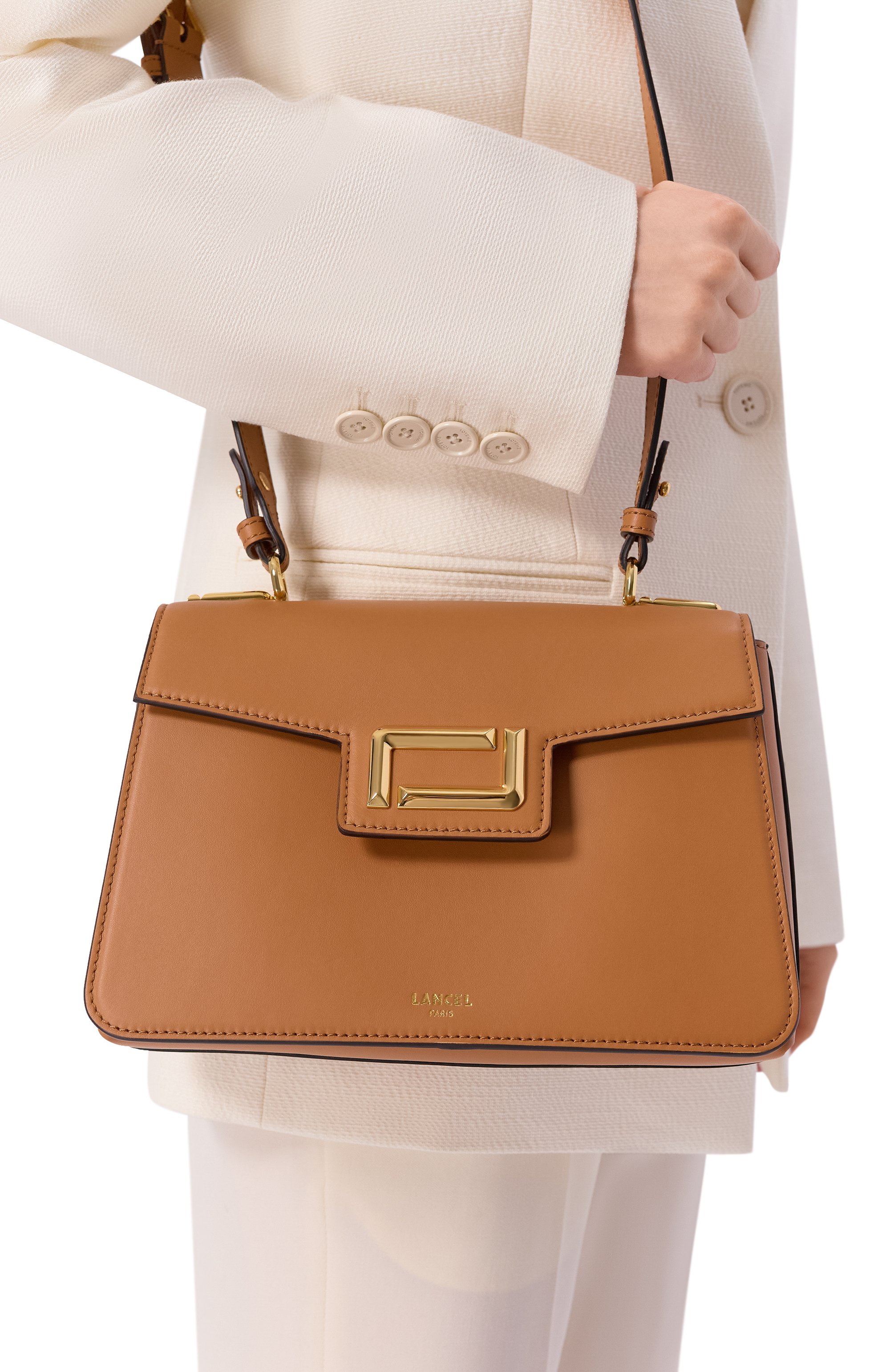 Сумка angele medium LANCEL светло-коричневого цвета по цене 96800 руб., арт. A14016, фото 2 Сумка angele medium LANCEL, арт. A14016, фото 2