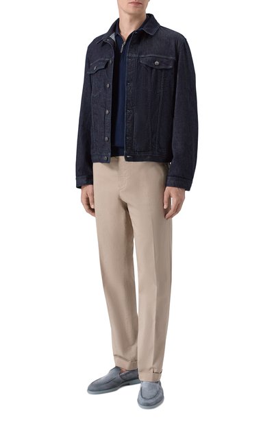 Замшевые лоферы malibu SANTONI, арт. MGAG18829FIASEAA, фото 2