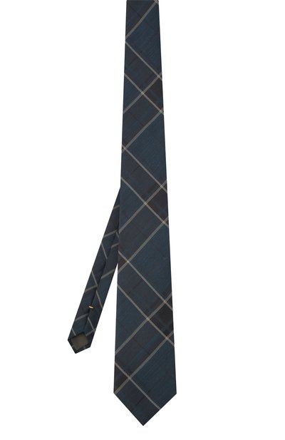 Галстук из шелка и шерсти CANALI синего цвета по цене 13250 руб., арт. 70/HJ03315, фото 2 Галстук из шелка и шерсти CANALI, арт. 70/HJ03315, фото 2