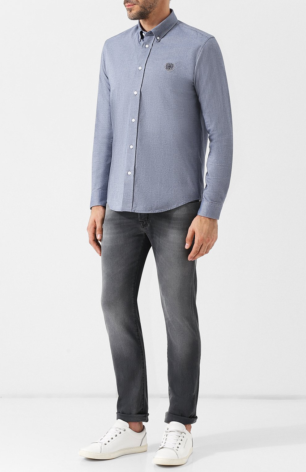 Хлопковая рубашка KENZO, арт. 5CH4001LD, фото 2