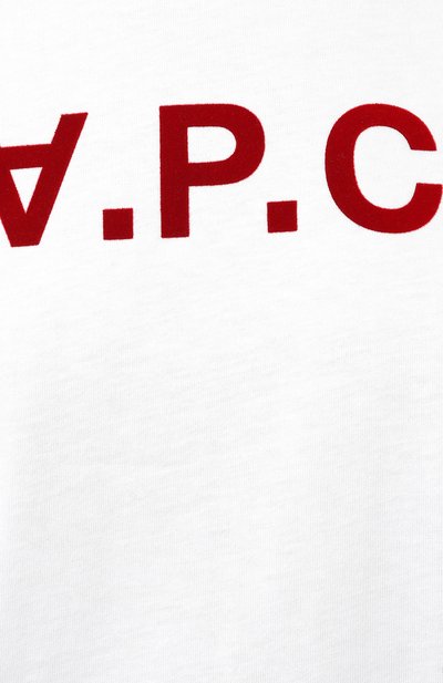 Хлопковая футболка A.P.C., арт. C0BQXF26944TAB, фото 5