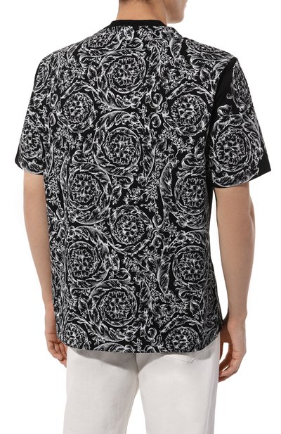 Хлопковая футболка VERSACE, арт. 1013302/1A09868, фото 4