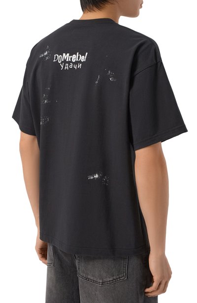 Хлопковая футболка DOMREBEL, арт. M G00D LUCK/T-SHIRT, фото 4
