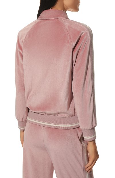Бомбер из вискозы MIU MIU светло-розового цвета по цене 140000 руб., арт. MJL791-1ZVA-F0E18, фото 4 Бомбер из вискозы MIU MIU, арт. MJL791-1ZVA-F0E18, фото 4