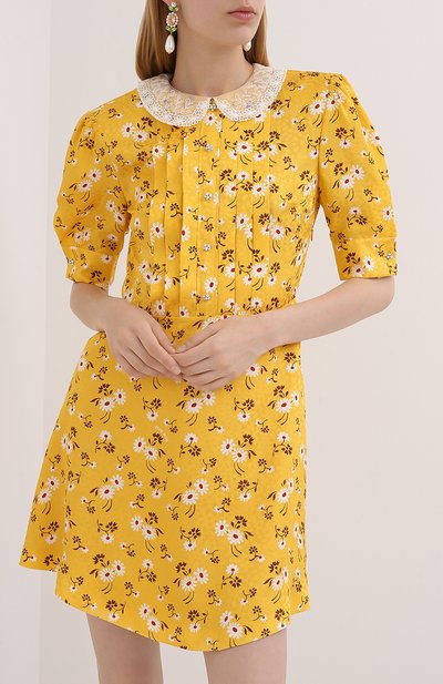 Шелковое платье MIU MIU, арт. MF3584-1V9B-F0388, фото 3