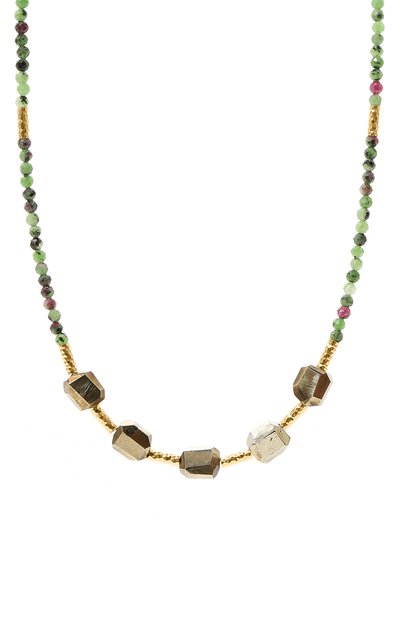 Колье HANKA_IN темно-серого цвета по цене 20600 руб., арт. ELEM-CH-Z0I-PYR-1M, фото 3 Колье HANKA_IN, арт. ELEM-CH-Z0I-PYR-1M, фото 3