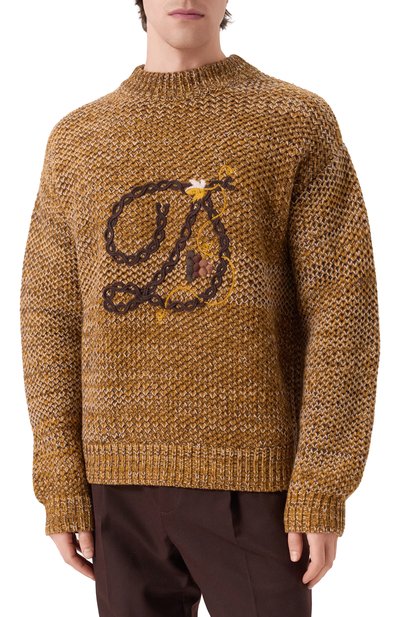 Шерстяной свитер DROLE DE MONSIEUR, арт. E-P0154-W0018-BN, фото 3