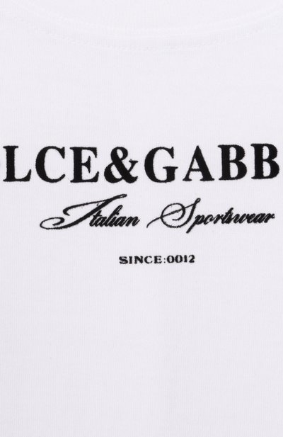 Хлопковая футболка DOLCE & GABBANA, арт. L4JTHU/G7PBN/2-6, фото 3