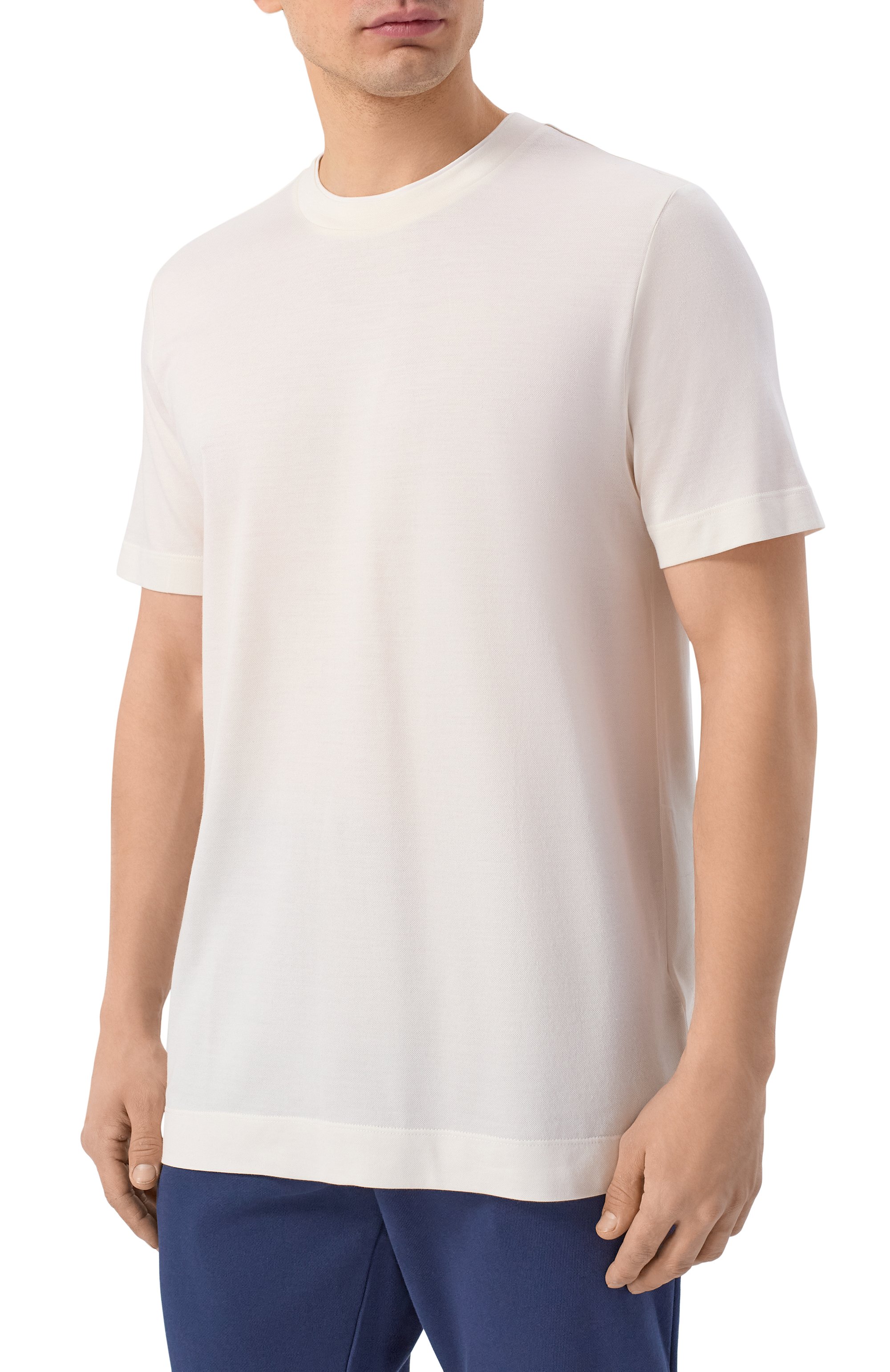 Футболка из шелка и хлопка BOSS CAMEL, арт. 50559901, фото 3