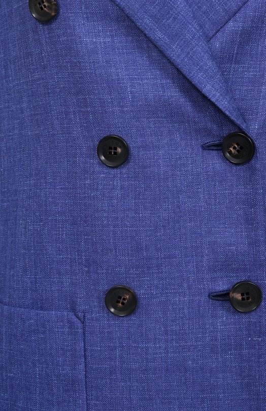 Жакет из шерсти и шелка Kiton D51529K0941E01 Синий  D51529K0941E01 Фото 6