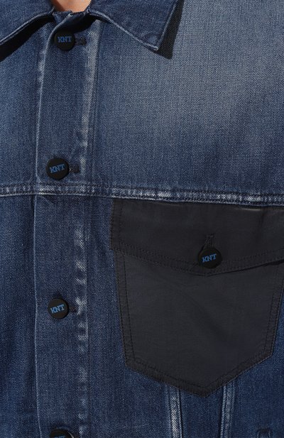 Джинсовая куртка KITON синего цвета по цене 151000 руб., арт. UGKH067K0707D01_SET, фото 5 Джинсовая куртка KITON, арт. UGKH067K0707D01_SET, фото 5