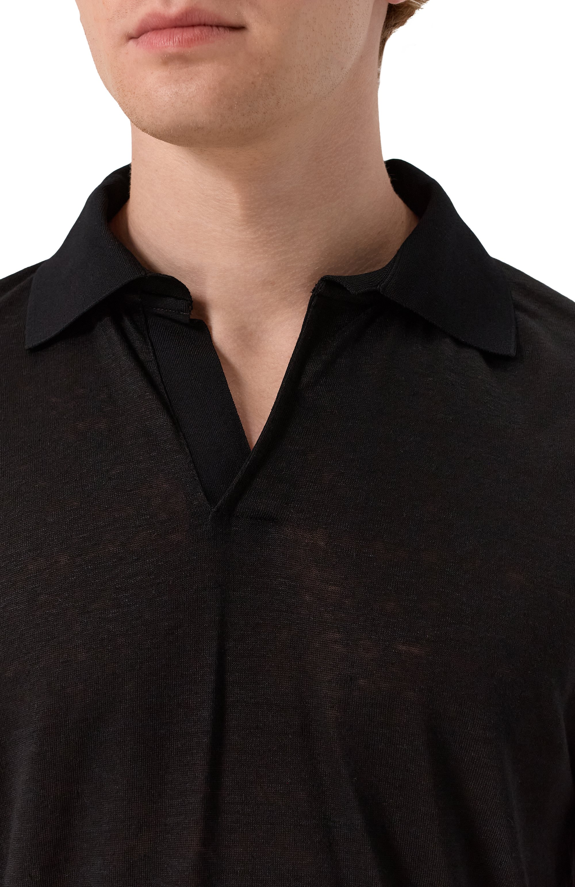 Льняное поло GIORGIO ARMANI, арт. GM001995/TE11335, фото 5