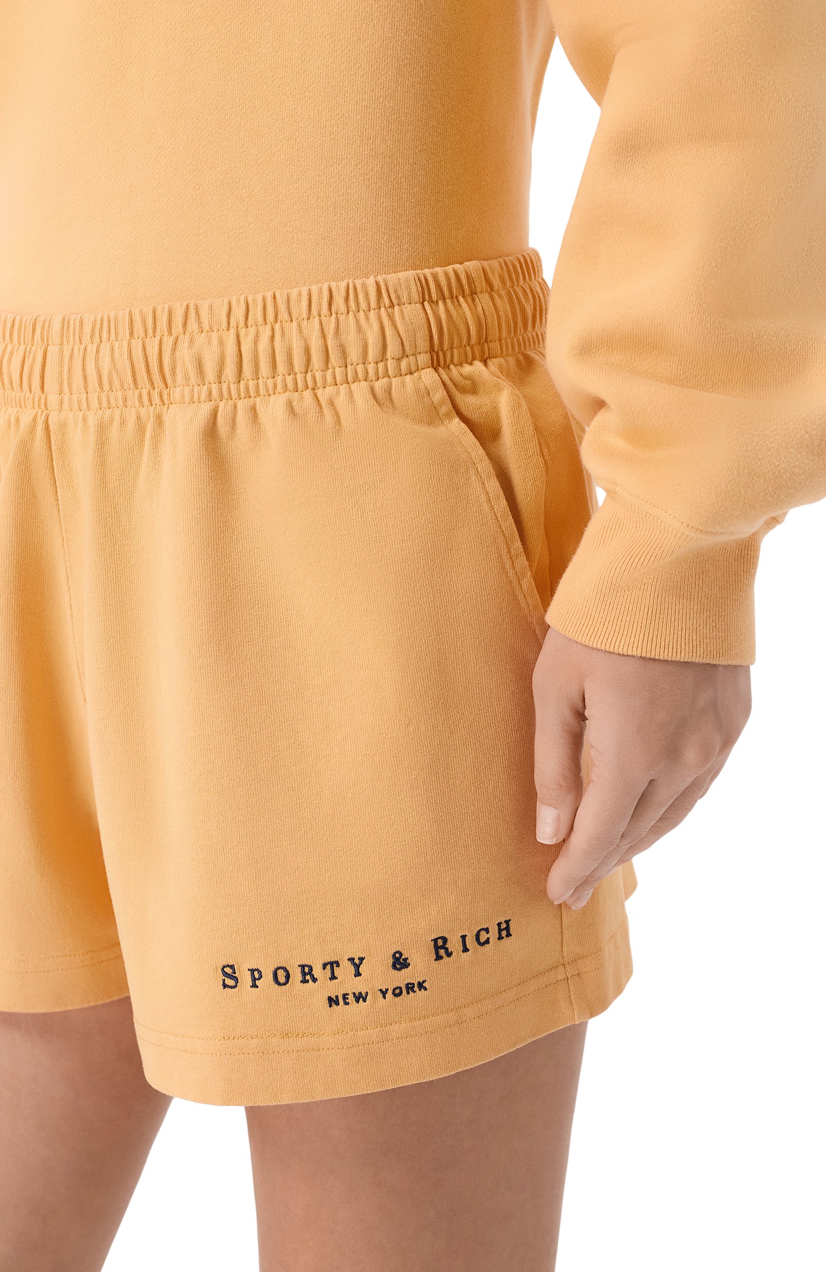 Хлопковые шорты SPORTY AND RICH, арт. SH075712185YE35, фото 5