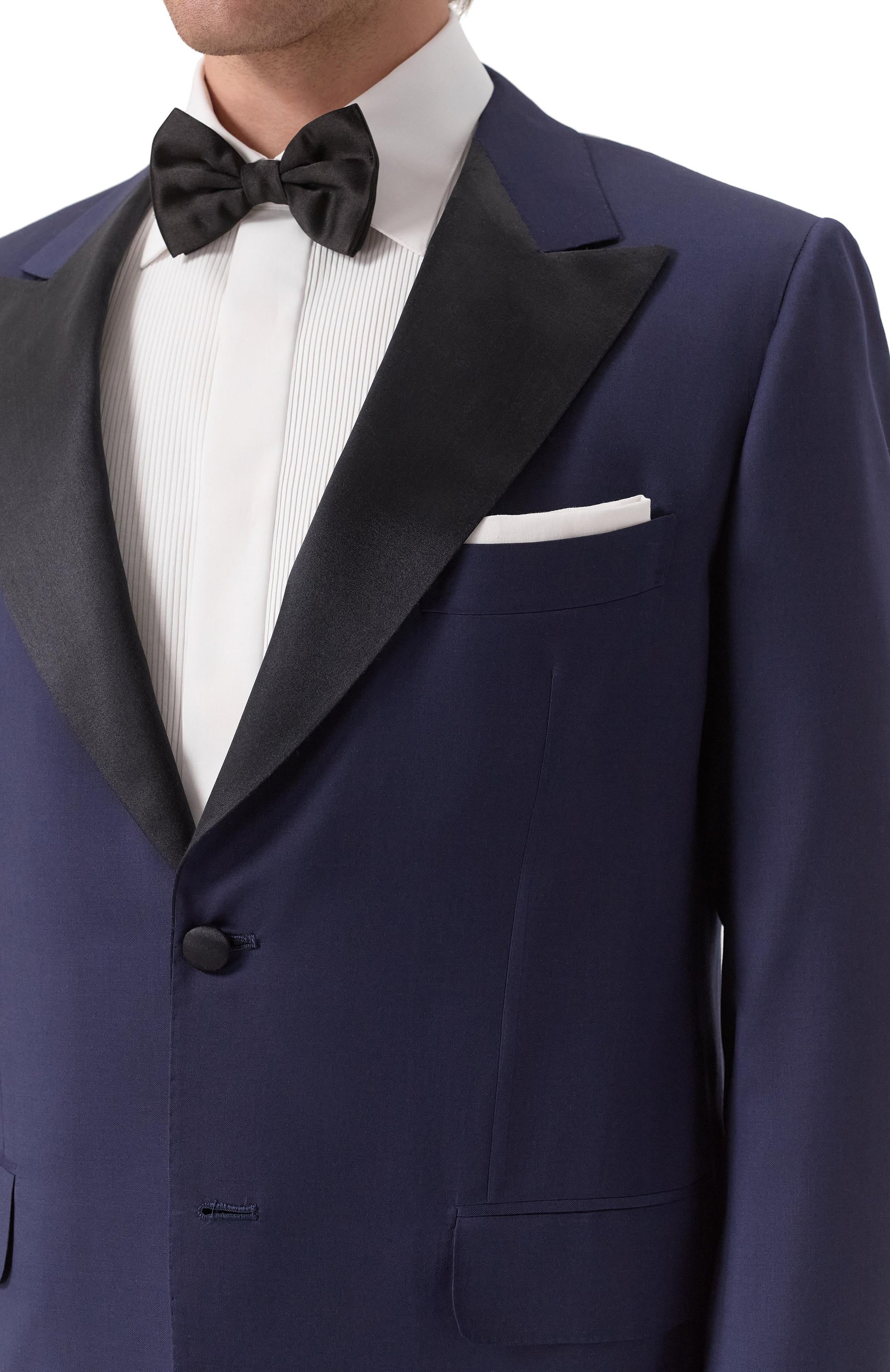 Смокинг из шерсти и шелка KITON, арт. UASM862K0614E17_60-66, фото 6