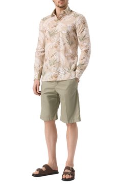 Мужские шлепанцы из нубука CORNELIANI коричневого цвета, арт. 25TM86-2520920 | Фото 2 (Материал сплава: Проставлено; Нос: Не проставлено; Материал внешний: Натуральная кожа; Материал внутренний: Натуральная кожа)