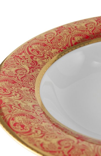Тарелка суповая velin red STEFANO RICCI красного цвета по цене 51500 руб., арт. 0PF001/VELIN6/C. 1036, фото 4 Тарелка суповая velin red STEFANO RICCI, арт. 0PF001/VELIN6/C. 1036, фото 4