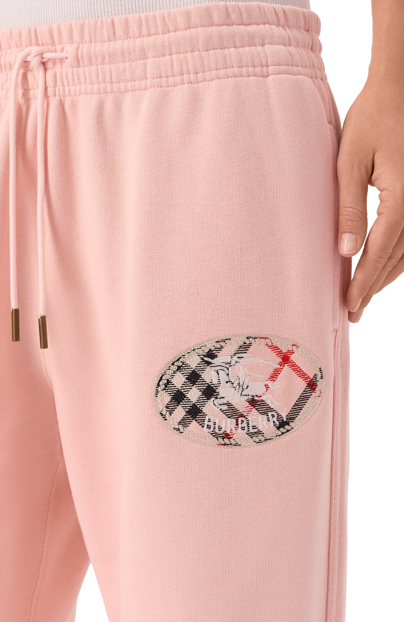 Хлопковые брюки BURBERRY розового цвета по цене 98550 руб., арт. 8128063, фото 5 Хлопковые брюки BURBERRY, арт. 8128063, фото 5