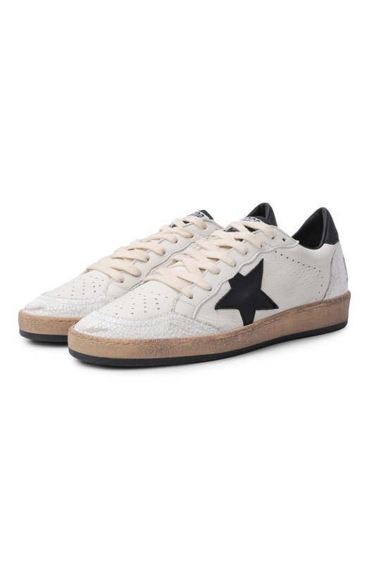Кожаные кеды Ball Star Golden Goose Deluxe Brand GMF00117.F003771 Кремовый GMF00117.F003771