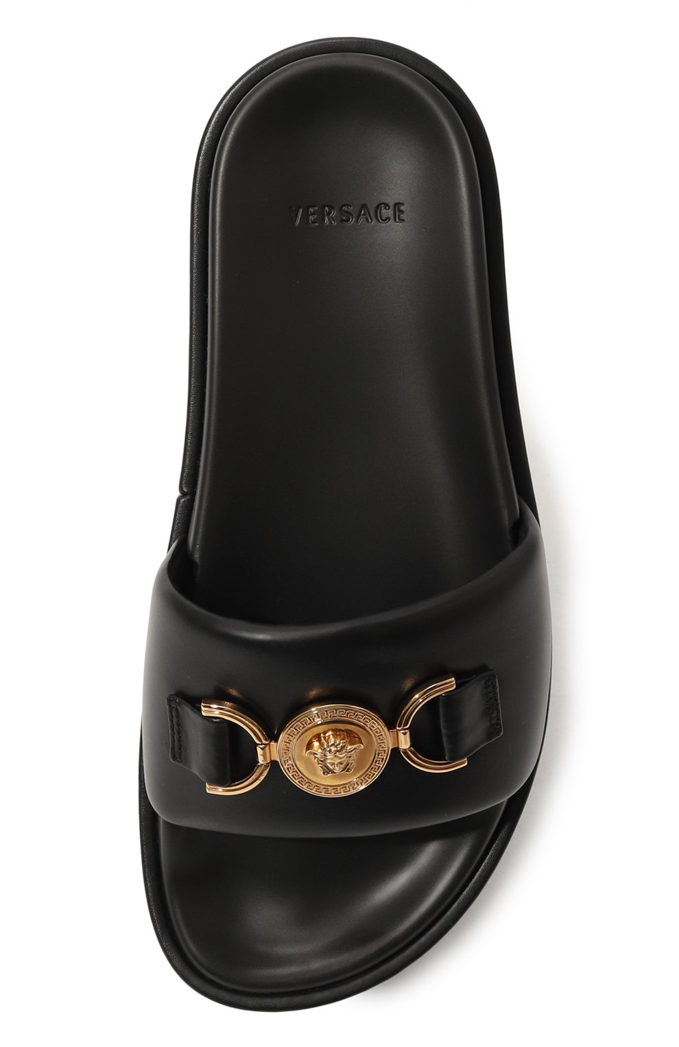 Кожаные шлепанцы VERSACE, арт. 1007854/DVT2P, фото 6