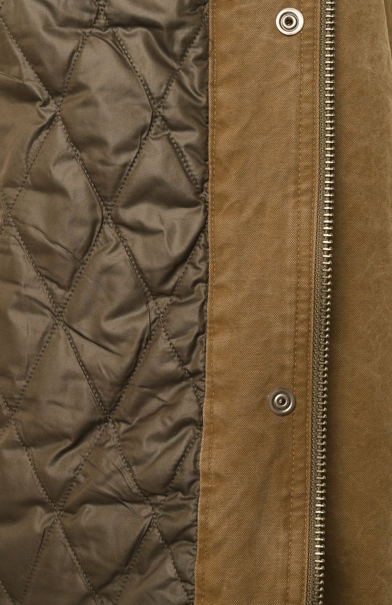 Женская хлопковая куртка ISABEL MARANT ETOILE светло-коричневого цвета, арт. 25PVE0448FA/C1G01E | Фото 7 (Длина (верхняя одежда): До середины бедра; Рукава: Длинные; Материал сплава: Проставлено; Драгоценные камни: Проставлено; Материал подклада: Синтетический материал; Стили: Кэжуэл; Кросс-КТ: Куртка, Легкие; Материал внешний: Хлопок)