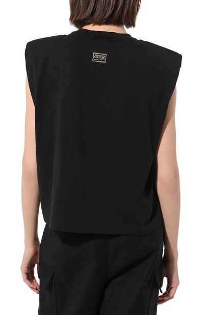 Хлопковая футболка VERSACE JEANS COUTURE, арт. 74HAHE06/CJ00E, фото 4