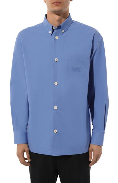 Хлопковая рубашка GUCCI, арт. 770291/ZAPC5, фото 3