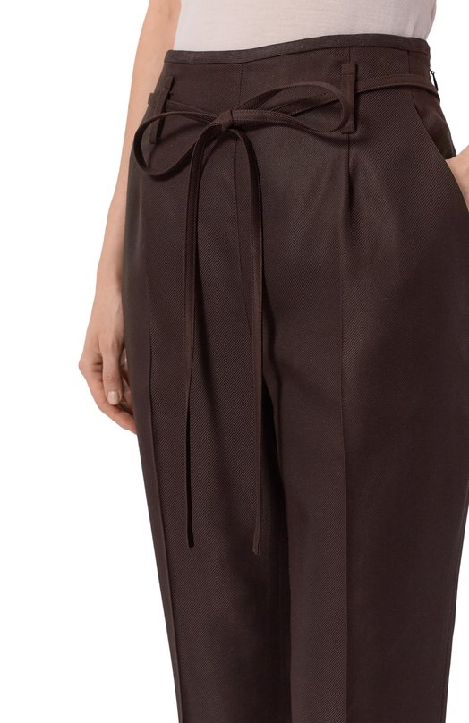 Шелковые брюки MVST M25.1PW.T004/ZEGNA Коричневый  M25.1PW.T004/ZEGNA Фото 5