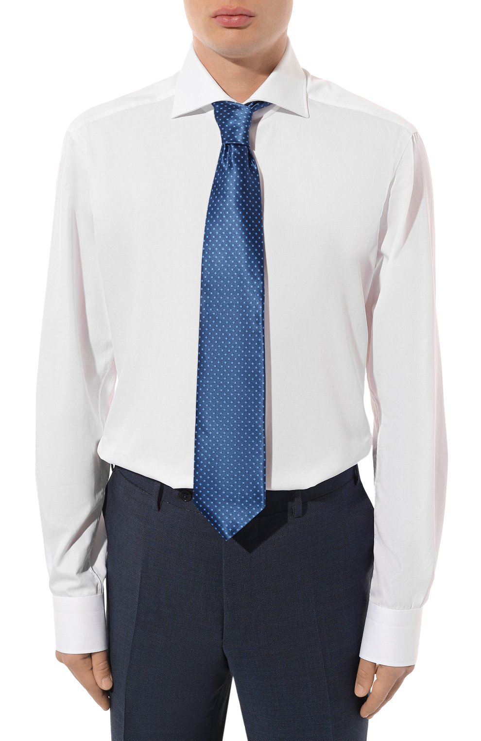 Хлопковая сорочка KITON белого цвета по цене 87550 руб., арт. UCCH0660701, фото 3 Хлопковая сорочка KITON, арт. UCCH0660701, фото 3