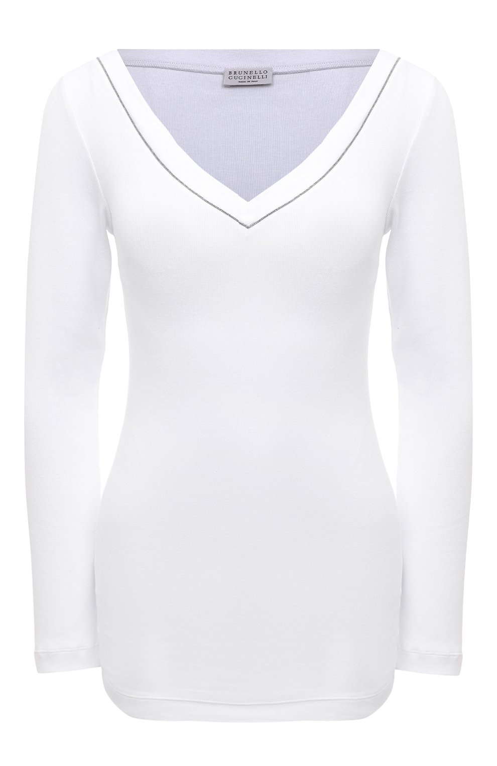 Хлопковый лонгслив BRUNELLO CUCINELLI, арт. MPTC8BJ302, фото 1
