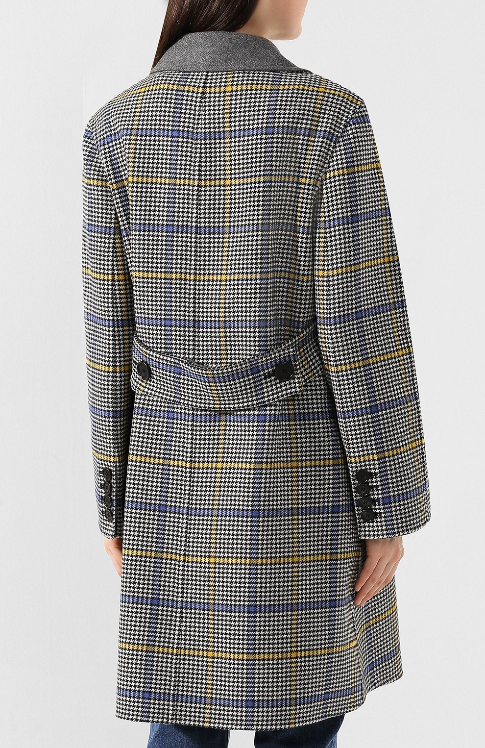 Шерстяное пальто BURBERRY разноцветного цвета по цене 266000 руб., арт. 8006306, фото 4 Шерстяное пальто BURBERRY, арт. 8006306, фото 4
