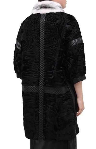Шуба KITON черного цвета по цене 1515000 руб., арт. D44685X04P01, фото 4 Шуба KITON, арт. D44685X04P01, фото 4