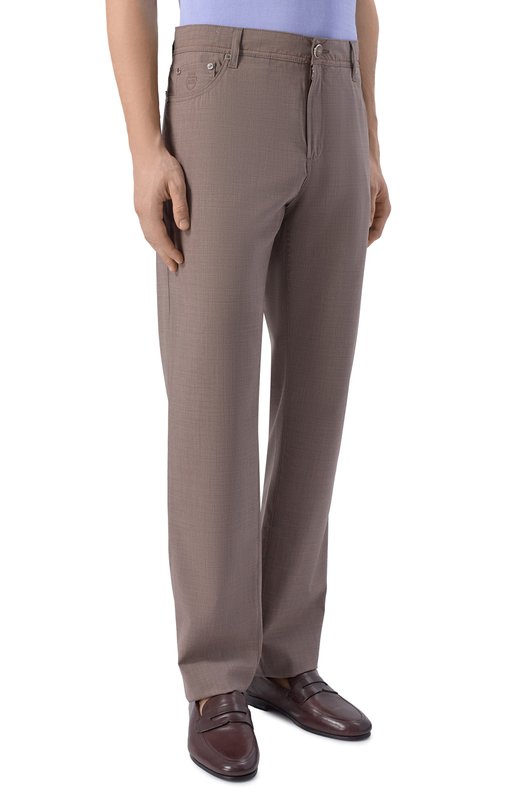 Шерстяные брюки Richard J. Brown R0MA RZ/T83 Коричневый  R0MA RZ/T83 Фото 3