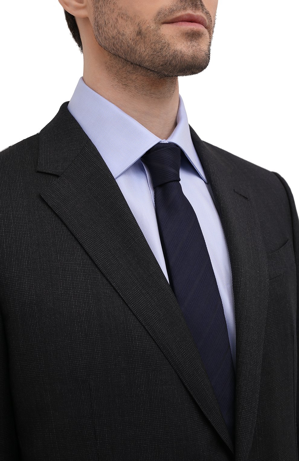Галстук из хлопка и шелка GIORGIO ARMANI, арт. 360054/2R903, фото 2