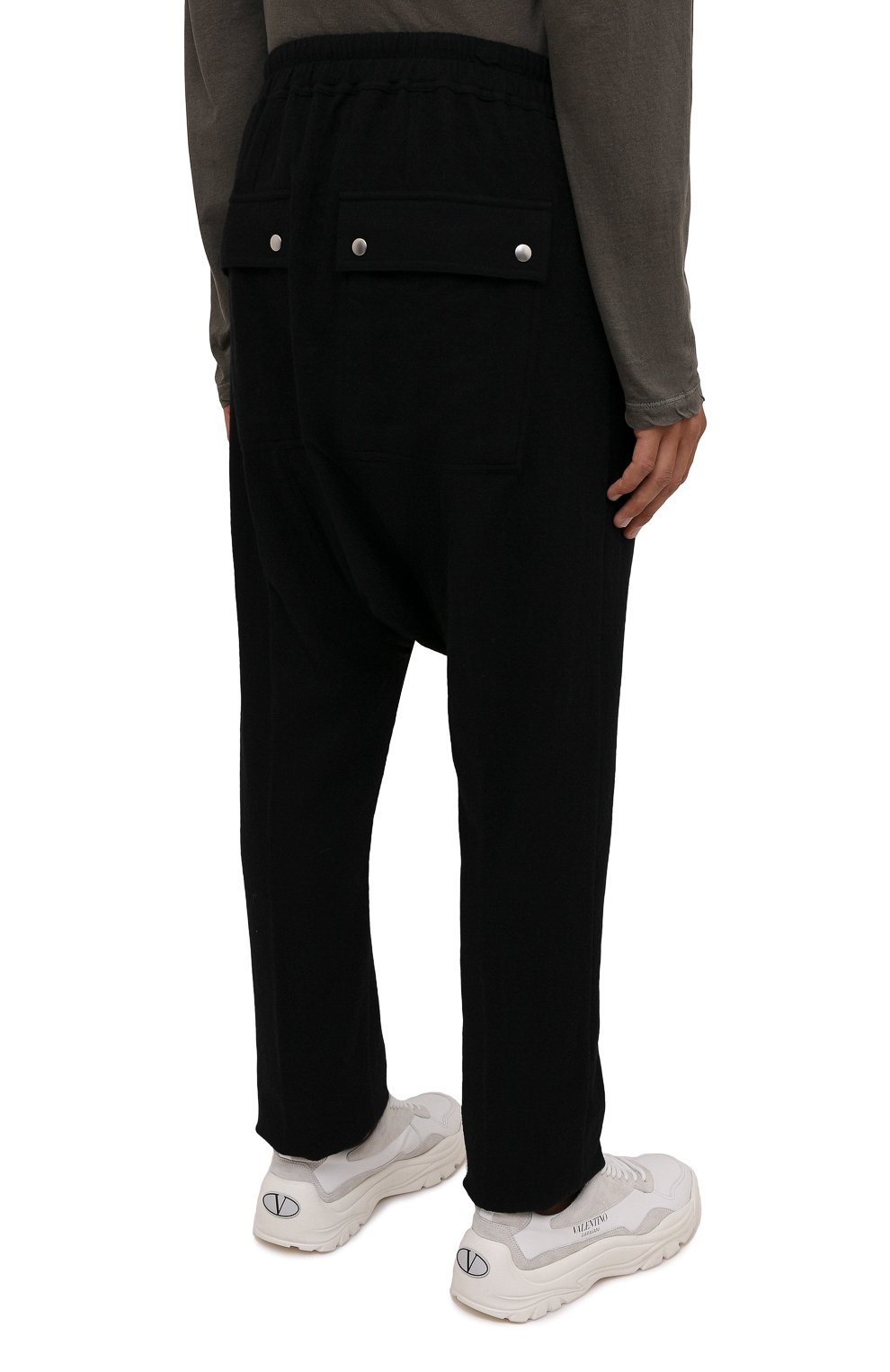 Брюки из хлопка и шерсти RICK OWENS, арт. RU02A5392/WCF, фото 4